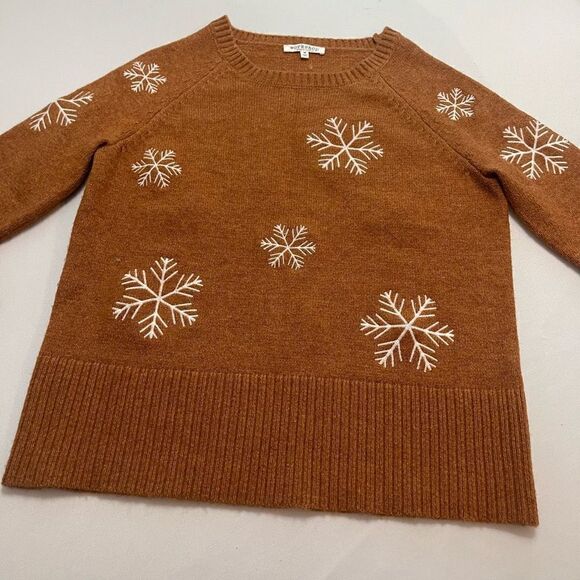 Workshop Republic Clothing Snowflake Sweater Size Medium - Picture 2 of 11